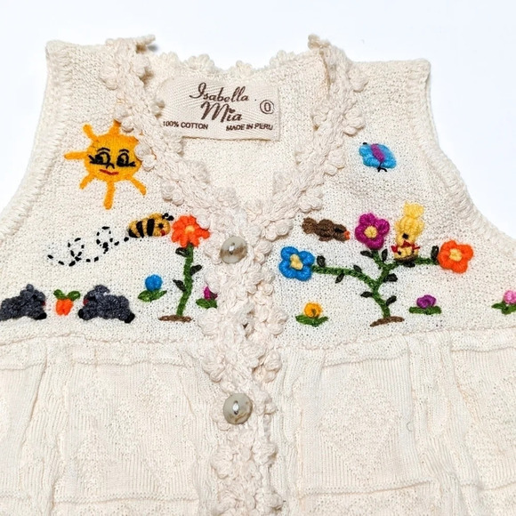 Isabella Mia Knit Dress Made in Peru size 0 (9-12 Mos) - Picture 4 of 7